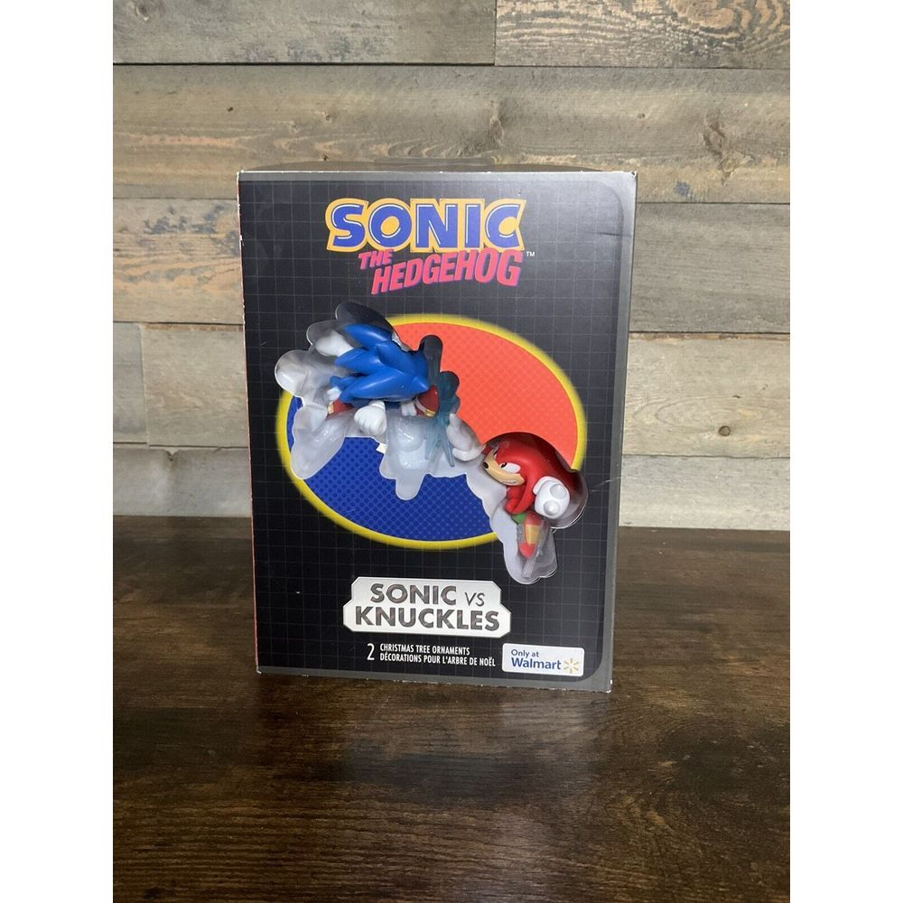 SONIC VS KNUCKLES Sonic the Hedgehog 2024 Hallmark Christmas Ornament